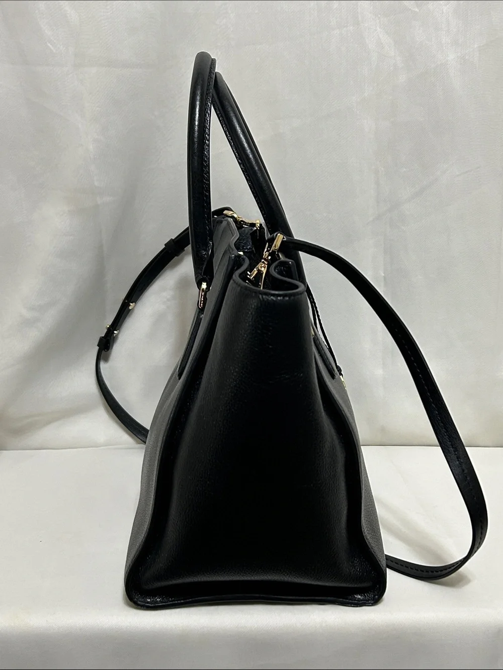 Michael Kors Large Sophie Satchel Bag In Black